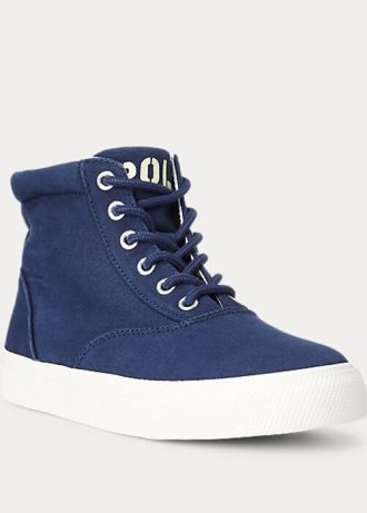 Navy naisten Ralph Lauren Bryn korkeat tennarit Navy naisten Ralph Lauren Bryn korkeat tennarit