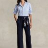 Navy naisten Ralph Lauren Cady leveälahkeiset housut Navy naisten Ralph Lauren Cady leveälahkeiset housut