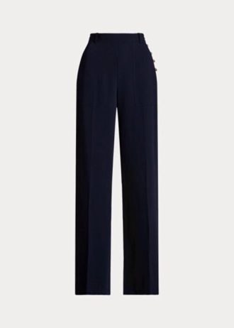 Navy naisten Ralph Lauren Cady leveälahkeiset housut Navy naisten Ralph Lauren Cady leveälahkeiset housut