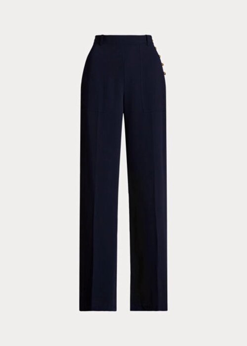 Navy naisten Ralph Lauren Cady leveälahkeiset housut Navy naisten Ralph Lauren Cady leveälahkeiset housut