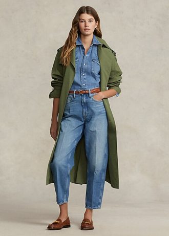 Navy naisten Ralph Lauren Cambree Jersey farkut