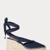 Navy naisten Ralph Lauren Canvas Wedge Espadrille Navy naisten Ralph Lauren Canvas Wedge Espadrille