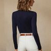 Navy naisten Ralph Lauren Cashmere Crewneck -neulepuserot
