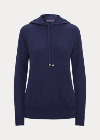 Navy naisten Ralph Lauren Cashmere -huppari Navy naisten Ralph Lauren Cashmere -huppari