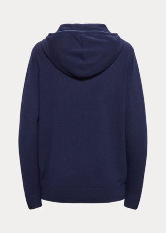 Navy naisten Ralph Lauren Cashmere -huppari Navy naisten Ralph Lauren Cashmere -huppari