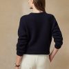 Navy naisten Ralph Lauren Flag Cashmere Crewneck neulepuserot Navy naisten Ralph Lauren Flag Cashmere Crewneck neulepuserot