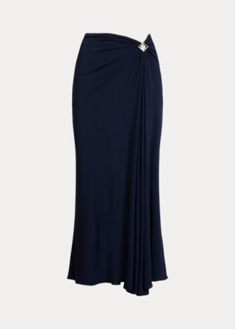 Navy naisten Ralph Lauren Margarethe Jersey hameet