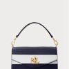 Navy naisten Ralph Lauren nahkaiset pienet Tayler Crossbody laukut Navy naisten Ralph Lauren nahkaiset pienet Tayler Crossbody laukut