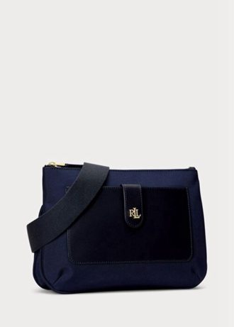 Navy naisten Ralph Lauren Oxford Medium Jamey Crossbody laukut