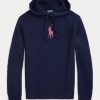 Navy naisten Ralph Lauren Pink Pony Cable Cashmere-hupulliset neulepuserot Navy naisten Ralph Lauren Pink Pony Cable Cashmere-hupulliset neulepuserot