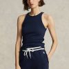 Navy naisten Ralph Lauren -puuvillatankit Navy naisten Ralph Lauren -puuvillatankit