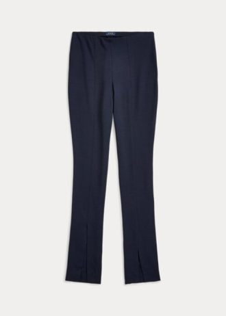 Navy naisten Ralph Lauren Stretch-villasekoite Twill-leggingsit Navy naisten Ralph Lauren Stretch-villasekoite Twill-leggingsit