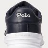 Navy / White Miesten Ralph Lauren Heritage Court II -nahkaiset tennarit Navy / White Miesten Ralph Lauren Heritage Court II -nahkaiset tennarit