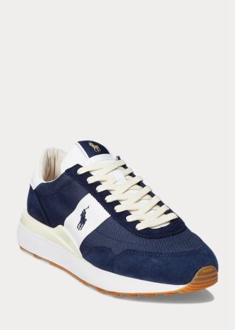 Navy / White Miesten Ralph Lauren Train 89 Suede & Oxford Tennarit Navy / White Miesten Ralph Lauren Train 89 Suede & Oxford Tennarit