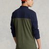 Oliivi miesten Ralph Lauren Classic Fit Utility poolopaidat Oliivi miesten Ralph Lauren Classic Fit Utility poolopaidat