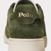 Oliivi miesten Ralph Lauren Courtin mokkanahkaiset matalat tennarit Oliivi miesten Ralph Lauren Courtin mokkanahkaiset matalat tennarit