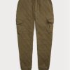 Oliivi miesten Ralph Lauren Luxury Jersey Cargo Jogger -housut Oliivi miesten Ralph Lauren Luxury Jersey Cargo Jogger -housut