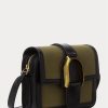 Oliivi naisten Ralph Lauren Canvas Welington Crossbody laukut Oliivi naisten Ralph Lauren Canvas Welington Crossbody laukut