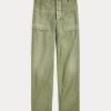 Oliivi naisten Ralph Lauren Cotton Sateen Utility Pants -housut Oliivi naisten Ralph Lauren Cotton Sateen Utility Pants -housut