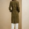 Oliivi naisten Ralph Lauren Romilly lampaan mokkanahkatakit Oliivi naisten Ralph Lauren Romilly lampaan mokkanahkatakit
