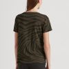 Oliivi Naisten Ralph Lauren Zebra-print jersey T-paidat Oliivi Naisten Ralph Lauren Zebra-print jersey T-paidat