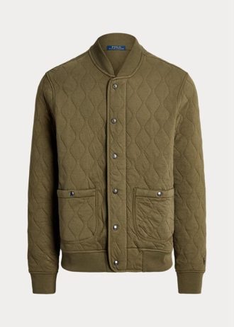 Oliivinväriset miesten Ralph Lauren tikatut luksustakit