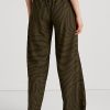 Oliivinväriset naisten Ralph Lauren Zebra-printtileveät kreppihousut Oliivinväriset naisten Ralph Lauren Zebra-printtileveät kreppihousut