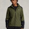 Olive miesten Ralph Lauren vettä hylkivät Ripstop-takit Olive miesten Ralph Lauren vettä hylkivät Ripstop-takit
