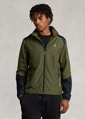 Olive miesten Ralph Lauren vettä hylkivät Ripstop-takit