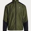 Olive miesten Ralph Lauren vettä hylkivät Ripstop-takit Olive miesten Ralph Lauren vettä hylkivät Ripstop-takit