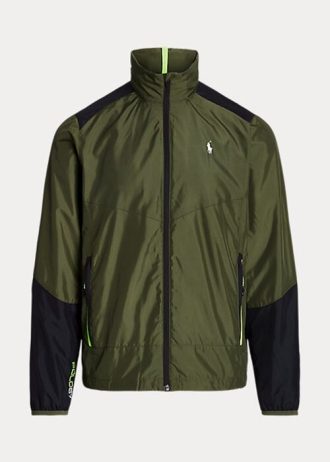 Olive miesten Ralph Lauren vettä hylkivät Ripstop-takit