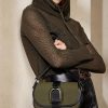 Olive naisten Ralph Lauren Canvas & Calfskin Welington olkalaukut Olive naisten Ralph Lauren Canvas & Calfskin Welington olkalaukut