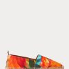 Oranssi miesten Ralph Lauren Bowsworth kukkainen pellava Espadrille Oranssi miesten Ralph Lauren Bowsworth kukkainen pellava Espadrille