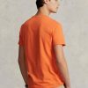 Oranssi miesten Ralph Lauren Custom Slim Fit Crewneck T-paidat Oranssi miesten Ralph Lauren Custom Slim Fit Crewneck T-paidat