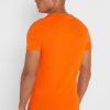 Oranssi miesten Ralph Lauren Essential Crew Neck T-paidat Oranssi miesten Ralph Lauren Essential Crew Neck T-paidat