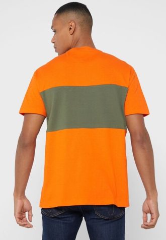 Oranssi miesten Ralph Lauren Logo Crew Neck T-paidat Oranssi miesten Ralph Lauren Logo Crew Neck T-paidat