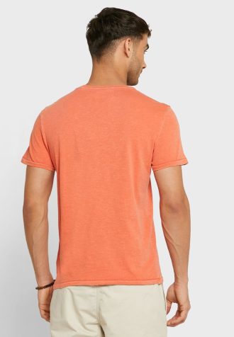 Oranssi miesten Ralph Lauren Logo Crew Neck T-paidat Oranssi miesten Ralph Lauren Logo Crew Neck T-paidat