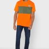 Oranssi miesten Ralph Lauren Logo Crew Neck T-paidat Oranssi miesten Ralph Lauren Logo Crew Neck T-paidat