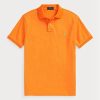 Oranssi miesten Ralph Lauren mukautetut Slim Fit mesh poolopaidat