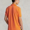 Oranssi miesten Ralph Lauren mukautetut Slim Fit mesh poolopaidat