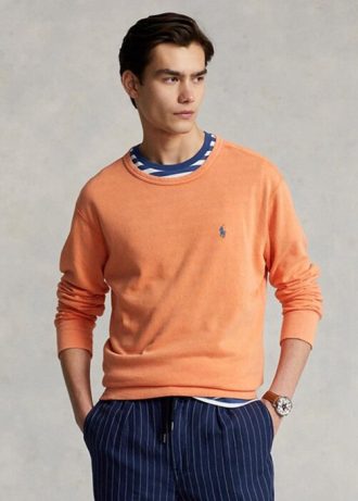 Oranssi miesten Ralph Lauren Spa Terry collegepaita