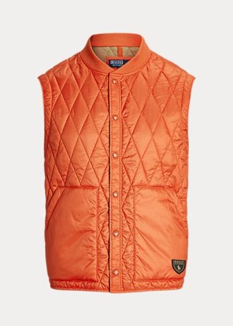 Oranssi miesten Ralph Lauren vettä hylkivä tikattu liivi