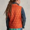 Oranssi miesten Ralph Lauren vettä hylkivä tikattu liivi