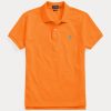 Oranssi naisten Ralph Lauren Classic Fit mesh poolopaidat