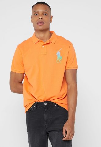 Oranssit miesten Ralph Lauren Essential poolopaidat Oranssit miesten Ralph Lauren Essential poolopaidat