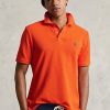 Oranssit miesten Ralph Lauren Ikoniset mesh poolopaidat