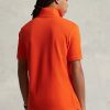 Oranssit miesten Ralph Lauren Ikoniset mesh poolopaidat