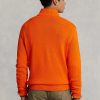 Oranssit miesten Ralph Lauren -puuvillaneulepuserot Oranssit miesten Ralph Lauren -puuvillaneulepuserot
