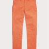 Oranssit miesten Ralph Lauren Stretch Slim Fit Chino -housut Oranssit miesten Ralph Lauren Stretch Slim Fit Chino -housut