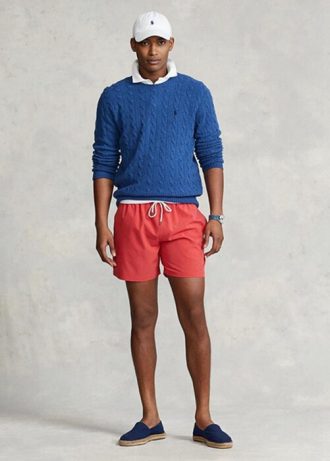Oranssit miesten Ralph Lauren Traveler -uimahousut